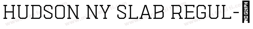 Hudson NY Slab Regul字体转换